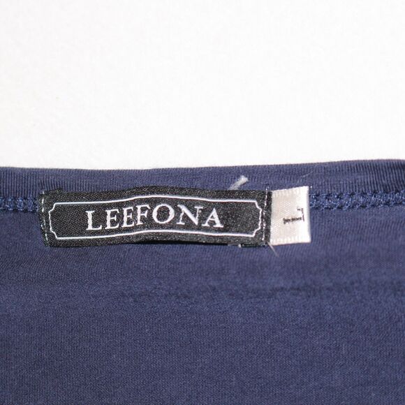 Leefona 'Fashion Show' Size Large Men's Shirt with Buttons & Leather Patch - Picture 5 of 7